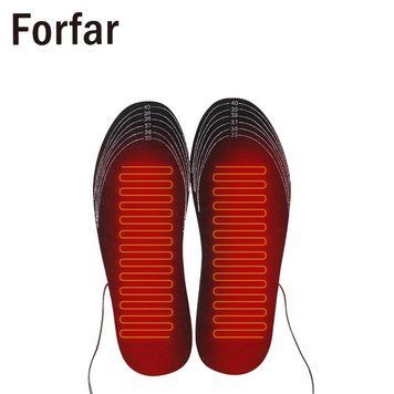 Устілки зимові для взуття з підігрівом Forfar грілки USB (розмір 35-44) розм. 41-44 фото