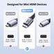 Кабель Mini HDMI Ugreen HD163 Cable Mini HDMI to HDMI 2.1 8K 60Hz 48Gbps Dynamic HDR 3D MAX Alluminium (1-2m) 15515 (2m) фото 7