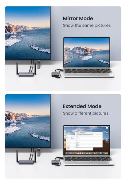 Удлинитель HDMI UGREEN CM506 комплект для беспроводной передачи видео Grey (50633) 50633 фото