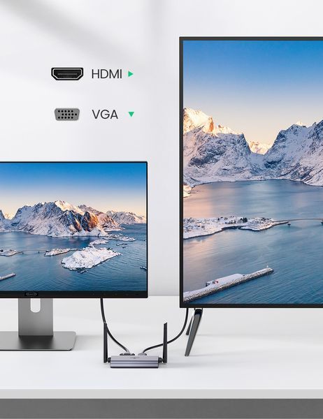 Удлинитель HDMI UGREEN CM506 комплект для беспроводной передачи видео Grey (50633) 50633 фото