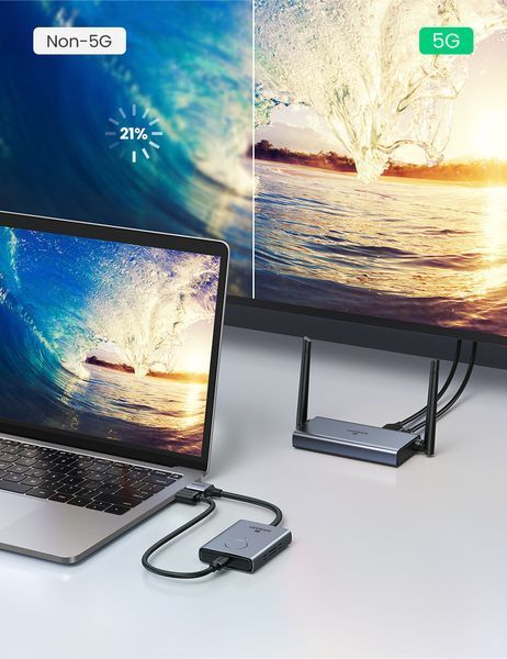 Удлинитель HDMI UGREEN CM506 комплект для беспроводной передачи видео Grey (50633) 50633 фото