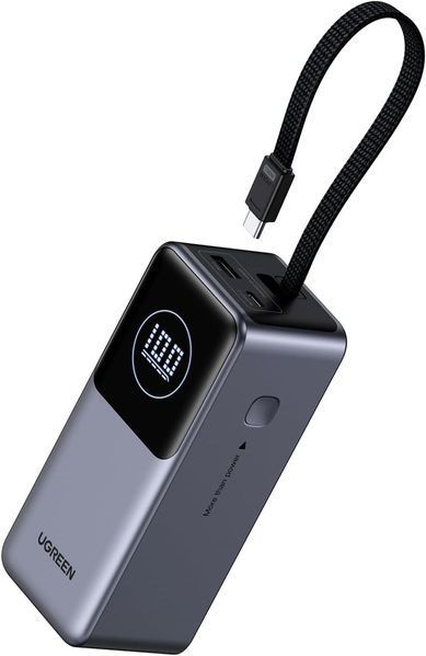 Зовнішній акумулятор UGREEN PB723 Nexode 130W, 20000 mAh для ноутбуків, MacBook Pro/Air/iPhone 17/16/iPad Pro/Galaxy S25 Grey (55365) 55365 фото