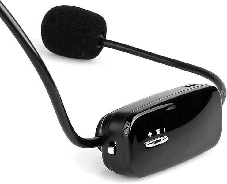 Беспроводной микрофон Retekess TR503, FM гарнитура Hands-Free с аккумулятором для усилителя голоса Black TR503 фото