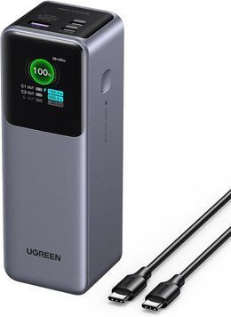 Зовнішній акумулятор UGREEN PB722 Nexode Fast Chrging 200 W Power Bank 25000 mAh для ноутбука MacBook Pro/Air/iPad/iPhone 17/16 35525 фото