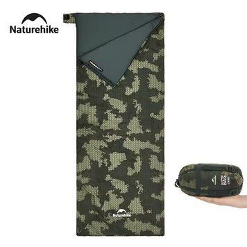 Спальный мешок Naturehike LW180 туристический, сверхлегкий, портативный мешок-конверт для кемпинга Хаки LW 180 фото