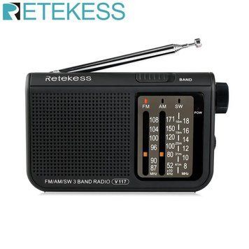 Радіоприймач Retkess V117 FM AM SW Чип DSP портативне, переносне радіо з гарним прийманням V117 фото