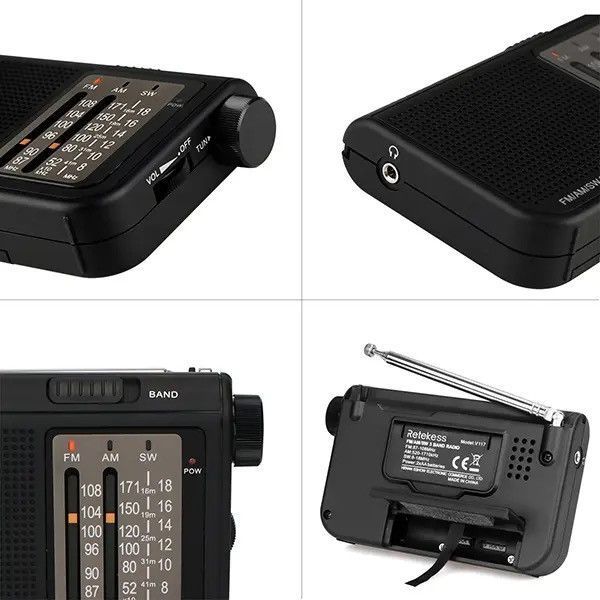 Радіоприймач Retkess V117 FM AM SW Чип DSP портативне, переносне радіо з гарним прийманням V117 фото