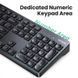 Беспроводная клавиатура UGREEN KU004 Wireless Keyboard 2.4G цифровой блок, 104 кнопки, для ПК, ноутбука (15219 15219 фото 4