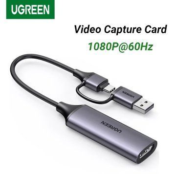 Карта видеозахвата UGREEN CM716 HDMI 4K to USB (USB-C) HD USB Video Capture Card для ПК, камеры (25854) 25854 фото