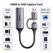 Картка відеозахоплення UGREEN CM716 4K HDMI to USB (USB-C) HD USB Video Capture Card для ПК, камери, потоковий (25854) 25854 фото 5