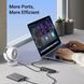 USB-хаб UGREEN CM219 4-Port USB 3.0 Hub портативный тонкий 4-портовый USB 5Gbps концентратор 15 см Black 25851 25851 фото 4