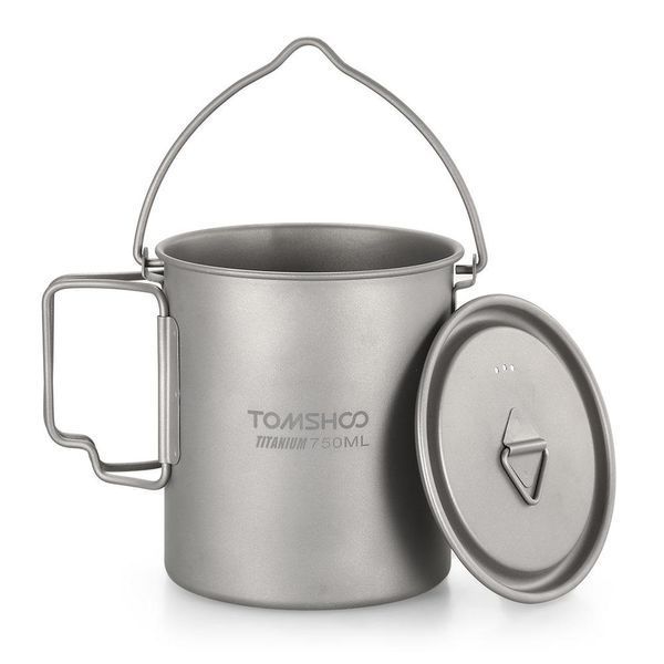 Котелок кружка TOMSHOO Titanium посуда 750мл (Y5743) Y5743 фото