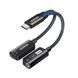 Звукова карта 2 в 1 UGREEN CM721 магнітний аудіоадаптер USB Type-C to 3.5 mm DAC Chip 32Bit 384KHz Black (25837) 25837 фото 7