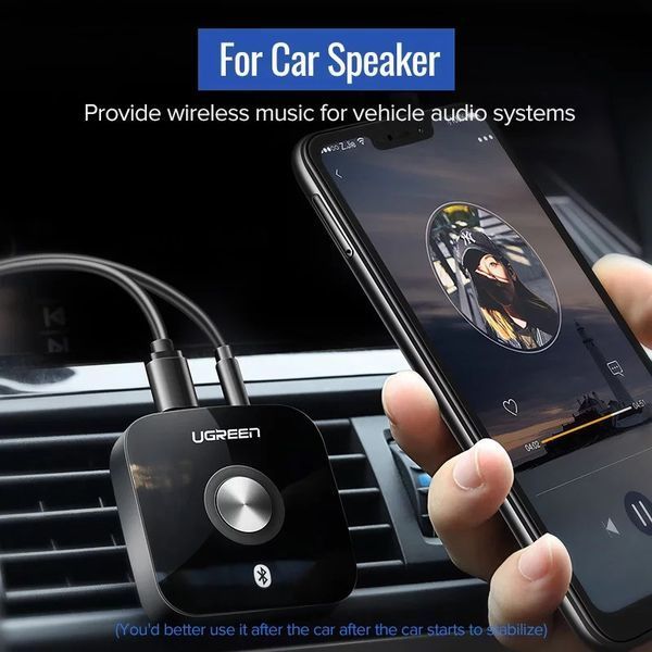 Bluetooth-адаптер AUX приймач Bluetooth 5.0 aptX LL 3.5 mm Ugreen 40758 40758 фото