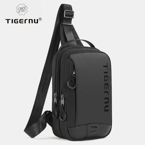 Рюкзак міський Tigernu T-S8189 крос-боді, сумка для iPad 9,7 дюйма, повсякденна чоловіча сумка через плече Black T-S8189 фото