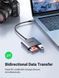 Кардридер 3в1 UGREEN CM387 USB C to SD Micro SD TF USB Card Reader Aluminium Gray (80798) 80798 фото 6