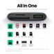 Кардридер 3в1 UGREEN CM387 USB C to SD Micro SD TF USB Card Reader Aluminium Gray (80798) 80798 фото 3