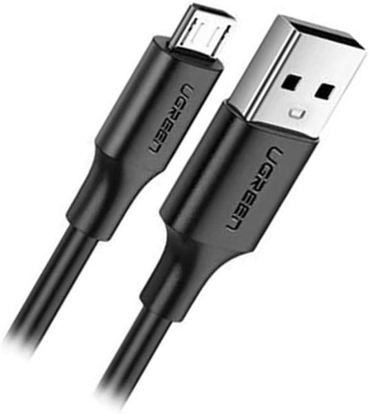 Кабель Micro USB UGREEN US289 USB TYPE-A to Micro USB 18W Nickel Plating Black (0.25-2m) 60138 (2m) фото