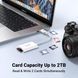 Картридер 2 in 1 UGREEN CM265 USB-C SD3.0, TF 2TB 170МБ/с для iPhone iPad Pro MacBook Pro/Air White (35506) 35506 фото 4