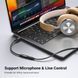 Перехідник DAC chip кабель USB Type-C to 3.5 mm Ugreen AV161 аудіоадаптер для навушників Black (50631) 50631 фото 4