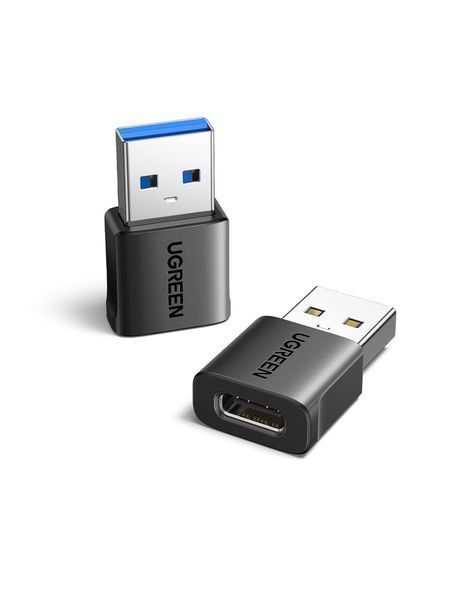 Адаптер Type C Female на Type A Male Ugreen US701 USB 3.0 сумісний з iPhone 14 Pro Max, Galaxy S24 Black (45299) 45275 фото