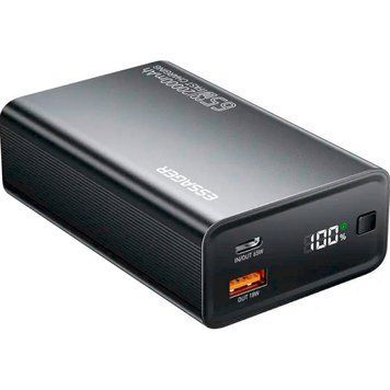 Зовнішній акумулятор Essager F2014 Power Bank з підтримкою швидкого заряджання PD 65W Ємністю 20 000 mAh для iPhone 17, 16, 15 2915883743 фото