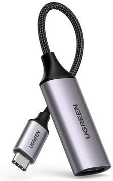 Перехідник USB-C to HDMI UGREEN CM297 адаптер 4K 60Hz Thunderbolt 3 Grey (70444) 70444 фото