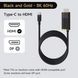 Кабель USB-C to HDMI Hagibis SWC10 для Nintendo Switch и OLED 8K@60Гц с дополнительным питанием PD100W Black SWC10 фото 4