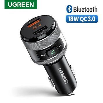 Bluetooth FM-передатчик с зарядным устройством Quick Charge 3.0 FM Transmitter Bluetooth Ugreen 60283 60283 фото